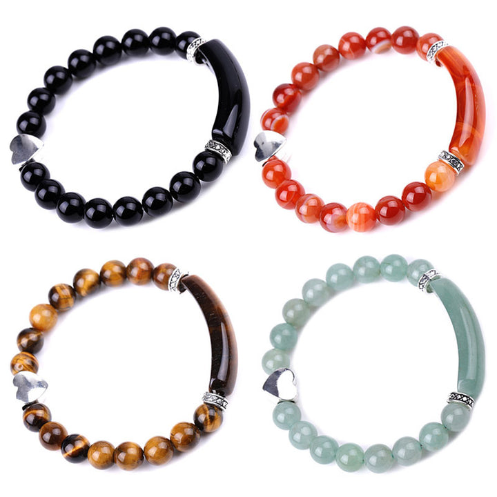 Buddha Stones Natural Crystal Beads Unisex Heart Bracelet - image 18