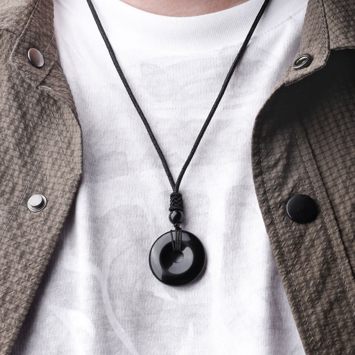 Buddha Stones Lucky Coin Pendant Healing Crystal Gemstone Necklace - image 16