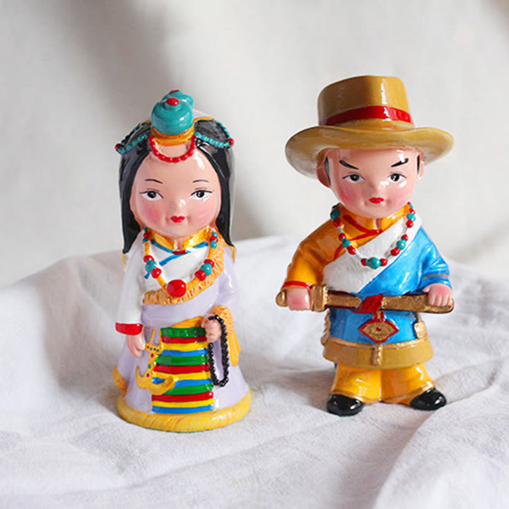 Buddha Stones Hand Painted Tibetan Figures Creative Home Office Car Decoration Ornament - image 19