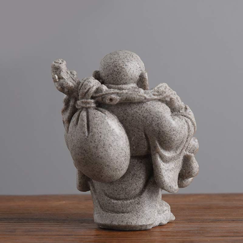 Buddha Stones Laughing Buddha Resin Statue Blessing Home Decoration - image 8