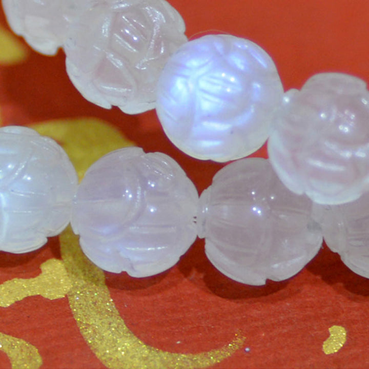 Buddha Stones Natural Moonstone Lotus Love Bracelet - image 12