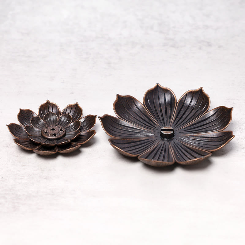 Buddha Stones Creative Six-hole Lotus Incense Burner - image 8