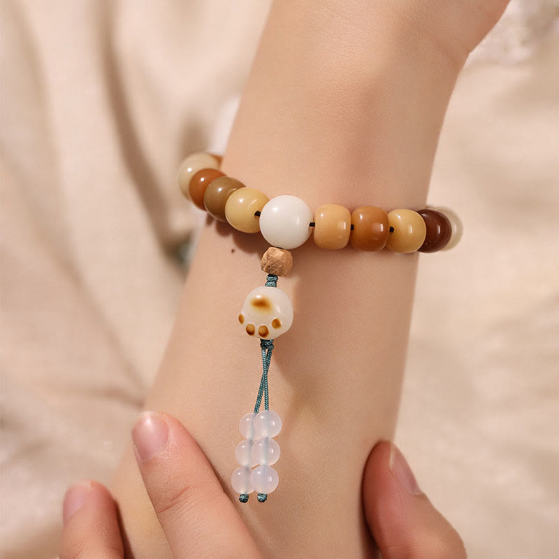 Buddha Stones Natural Bodhi Seed The Lord of the Corpse Forest Om Mani Padme Hum Wisdom Bracelet - image 19