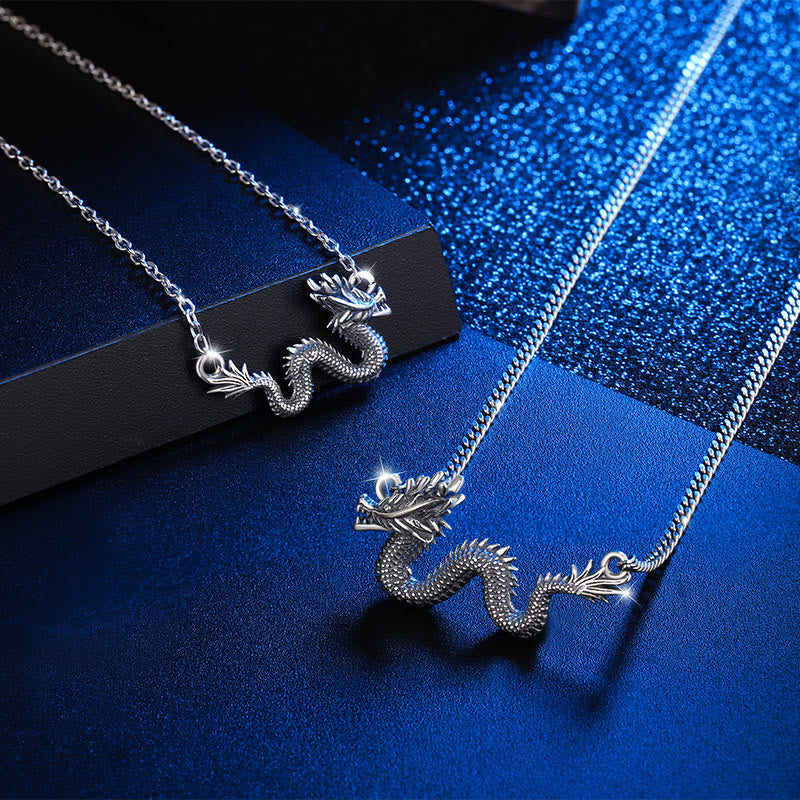 Buddha Stones 925 Sterling Silver Year Of The Dragon Auspicious Dragon Protection Chain Necklace Pendant - image 4