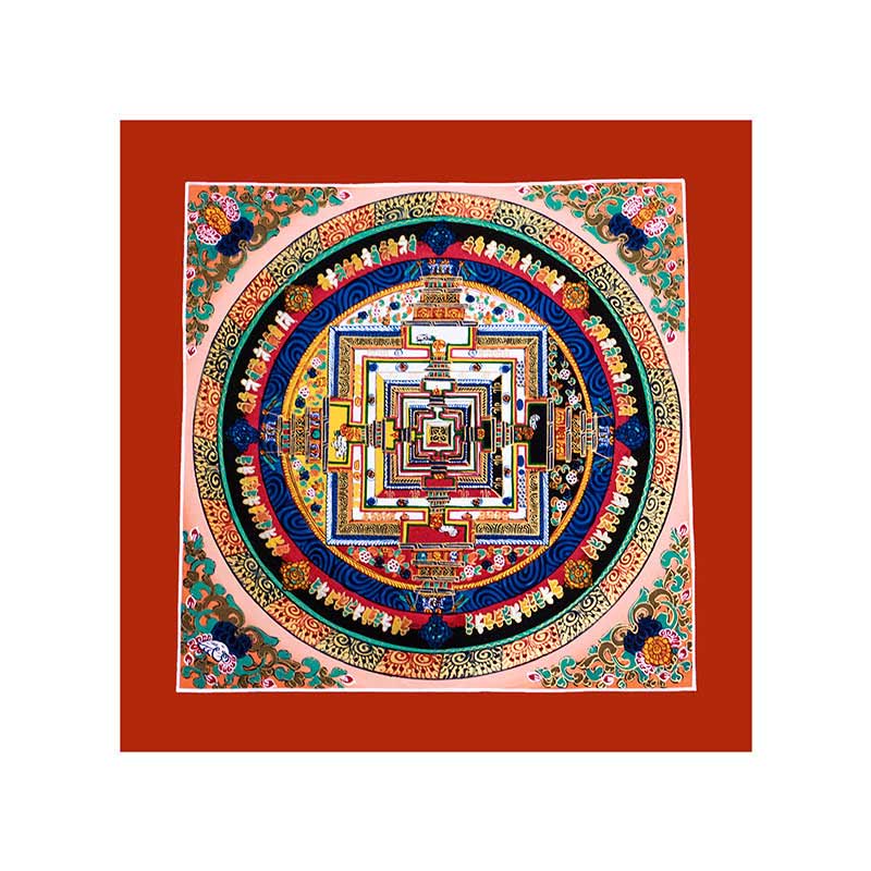 Buddha Stones Tibetan Handmade Thangka Mandala Painting Blind Box Random Color Pattern - image 5