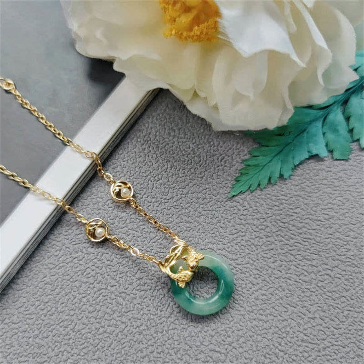 Buddha Stones Cyan Jade Koi Fish Healing Harmony Bracelet - image 7