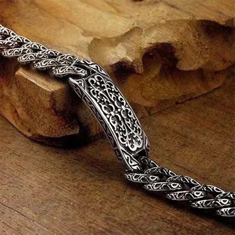 Buddha Stones Vintage Patterns Engraved Healing Bracelet - image 1