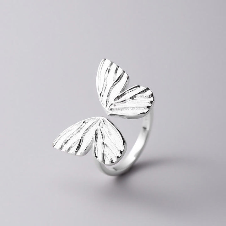 Buddha Stones 925 Sterling Silver Butterfly Love Freedom Ring - image 5