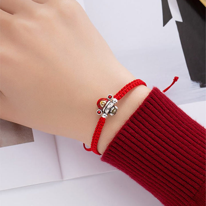 Buddha Stones God of Wealth Handmade Thread Luck Strength Braid Bracelet - image 4