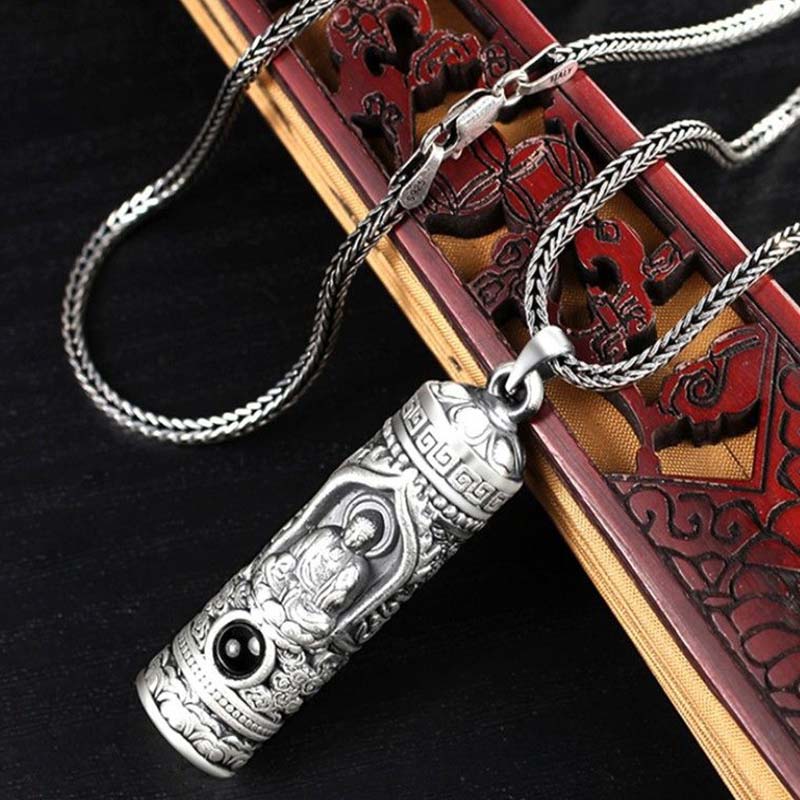 Buddha Stones Chinese Zodiac Natal Buddha Projection Prosperity Necklace Pendant - image 2