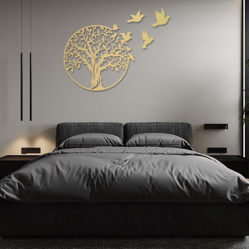 Buddha Stones Tree of Life Birds Sign Housewarming Gift Unity Wall Art - image 9