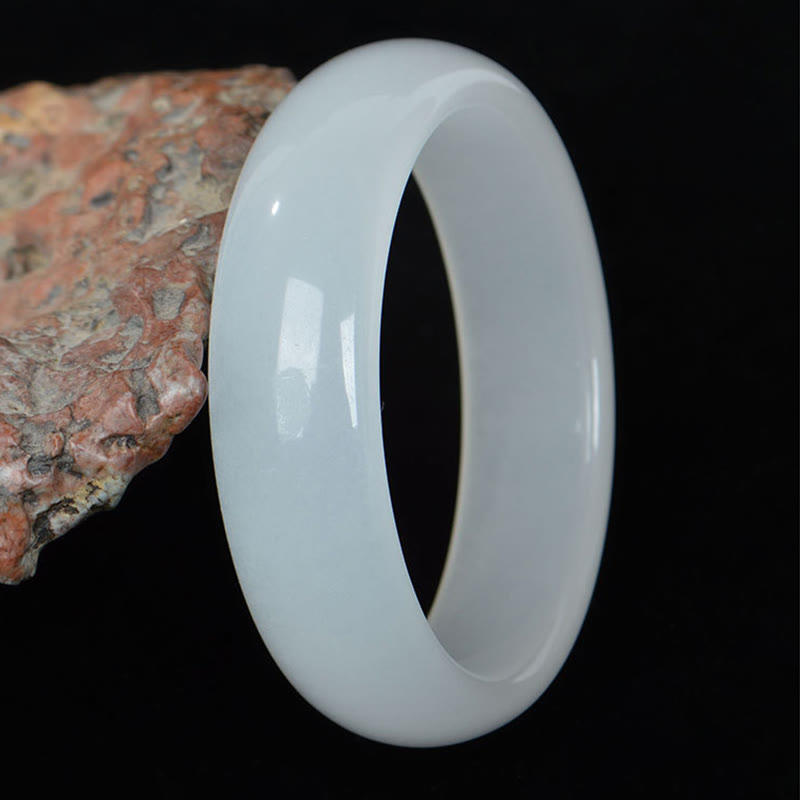 Buddha Stones Natural Golden Silk Jade Wealth Luck Bracelet Bangle - image 3