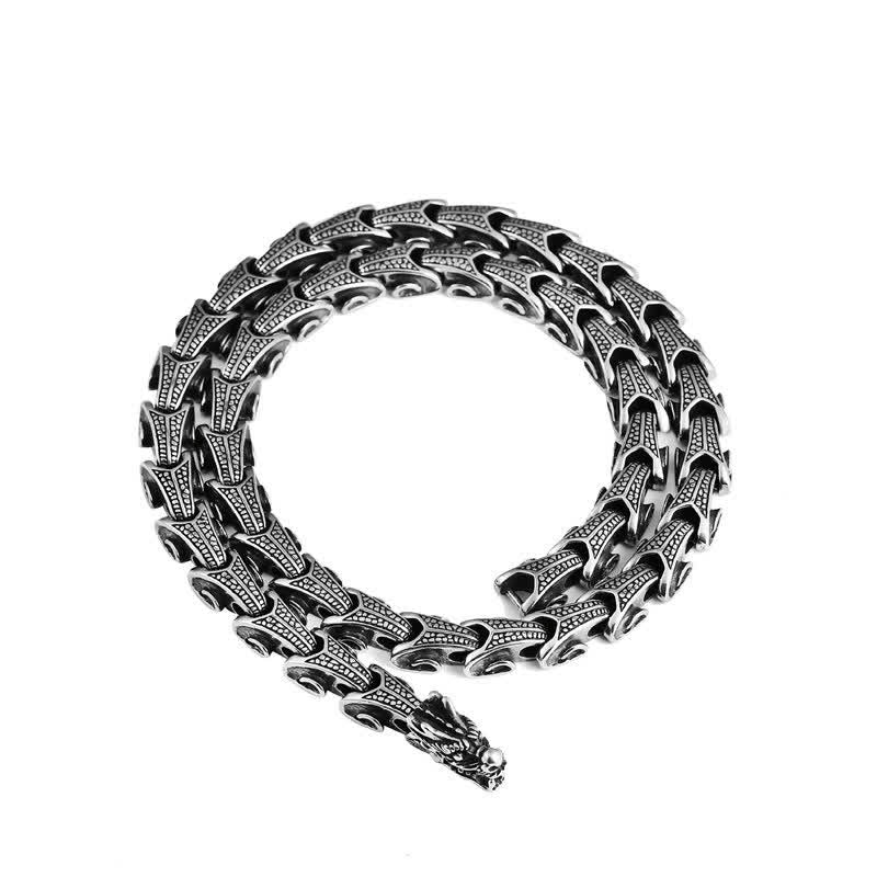 Buddha Stones Dragon Pattern Titanium Steel Protection Necklace Pendant Bracelet - image 10