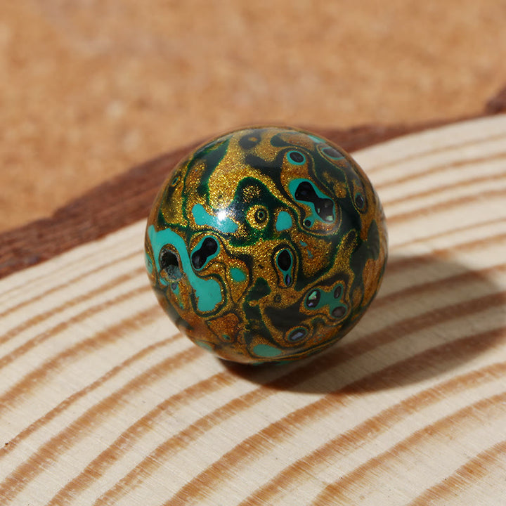 Buddha Stones Natural Multicolored Lacquer Beads Calm Bracelet - image 8