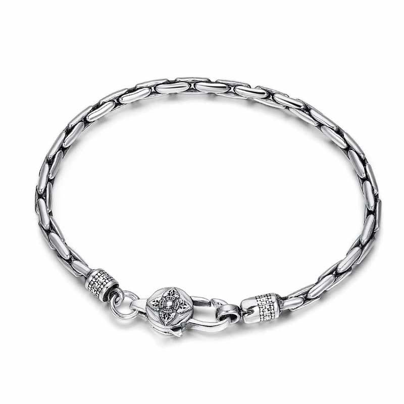 Buddha Stones Tibetan Double Dorje Om Mani Padme Hum Buddha Swastika Vajra Strength Bracelet - image 10