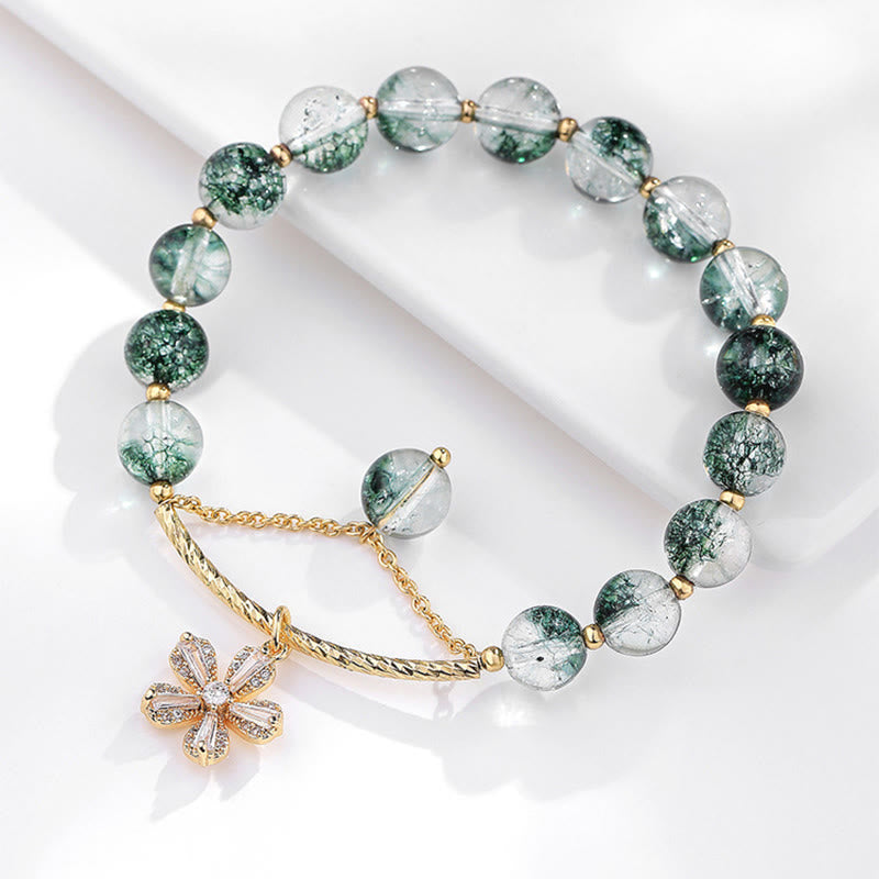 Buddha Stones Green Phantom Crystal Confidence Charm Bracelet - image 15