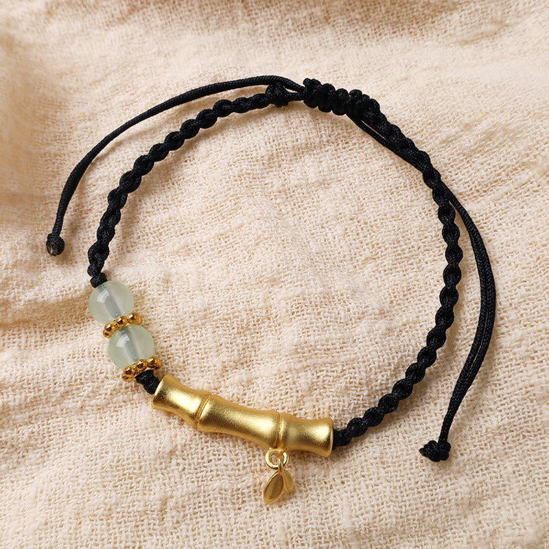 Buddha Stones Bamboo Design Luck Strength Braided Bracelet - image 10