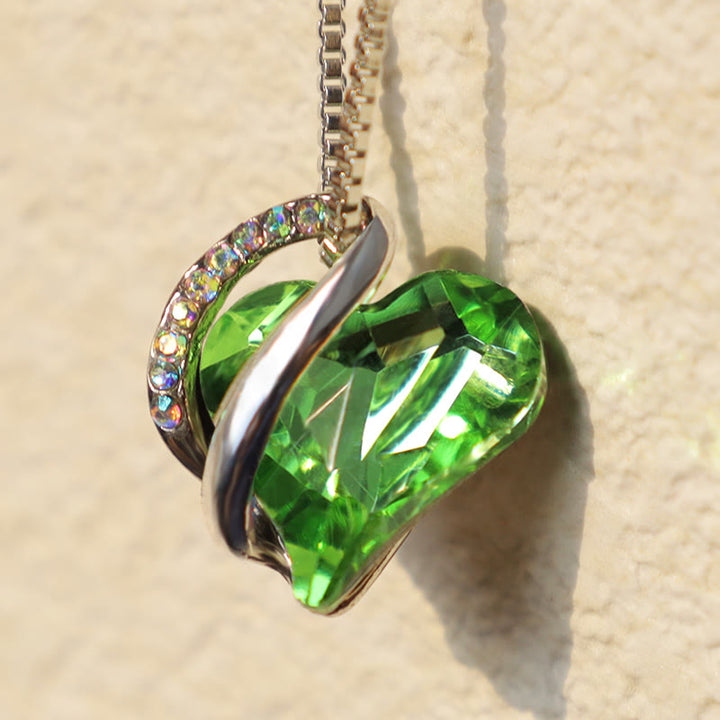 Buddha Stones Love Heart Birthstone Healing Energy Necklace Pendant - image 27