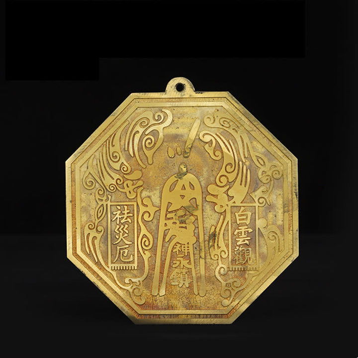 Buddha Stones Feng Shui Bagua Map Copper Balance Energy Map - image 7