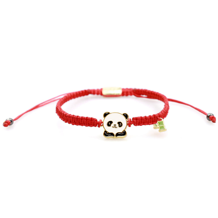 Buddha Stones Tibetan Handmade Panda Bamboo Lucky Red String Bracelet - image 6