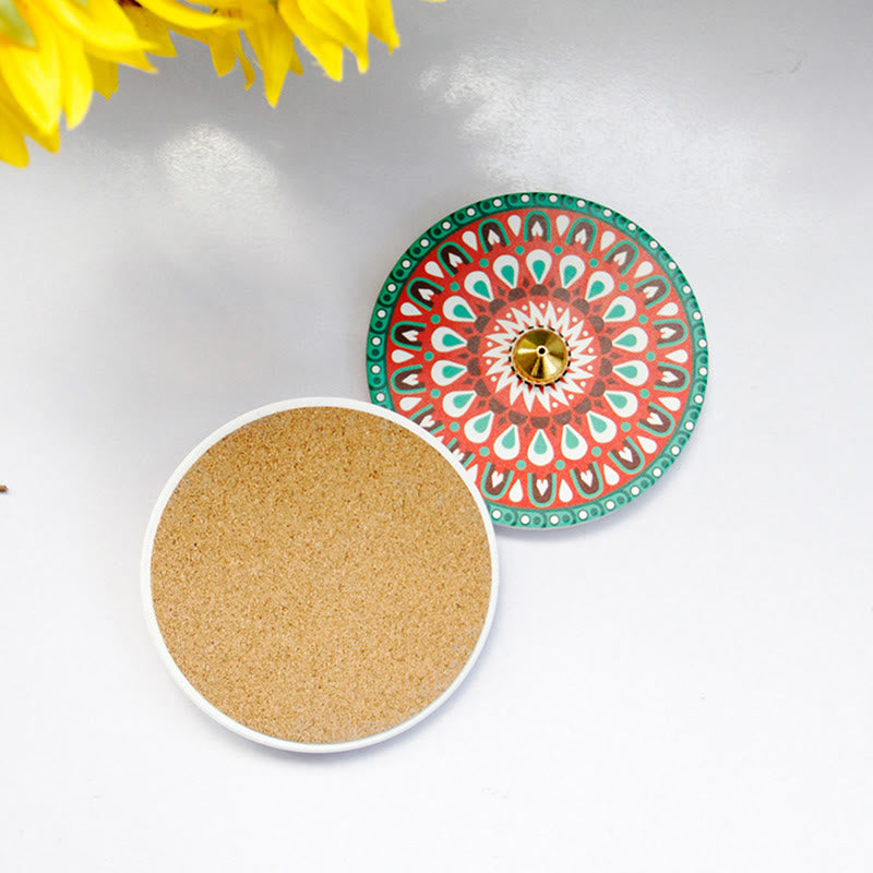 Buddha Stones Colorful Pattern Ceramic Blessing Stick Incense Burner - image 7