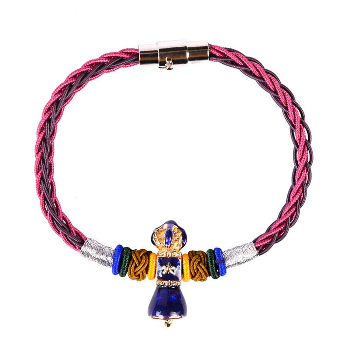 Buddha Stones Tibetan Handmade Dorje Vajra Strength Eight Threads String Bracelet - image 10