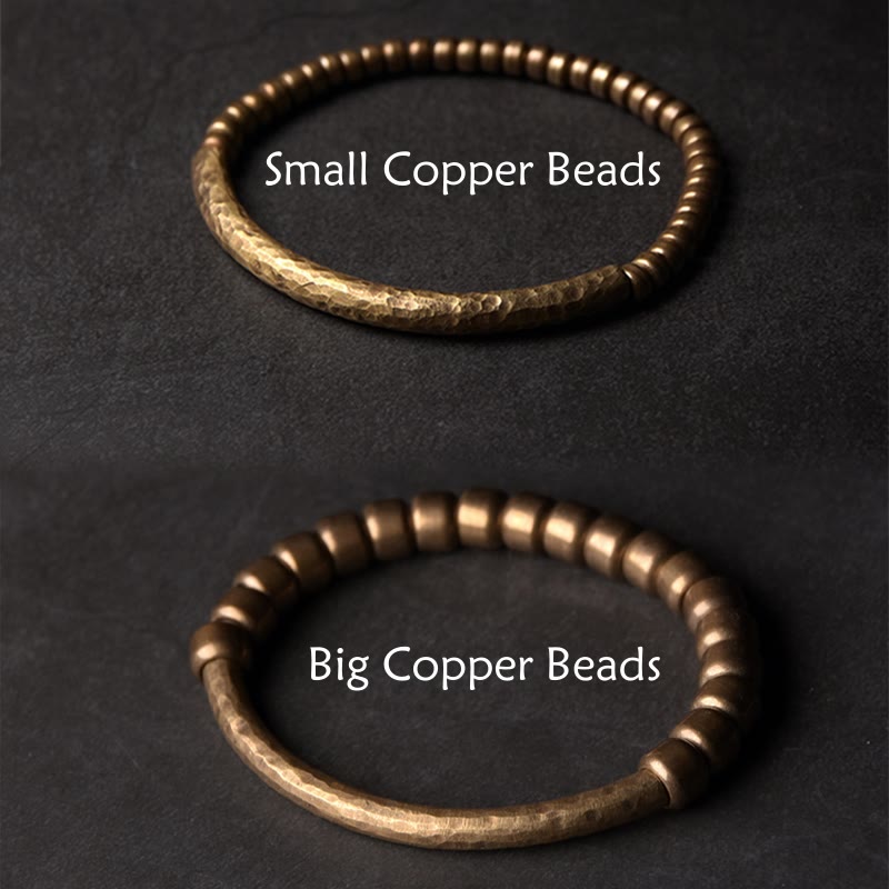 Buddha Stones Simple Design Copper Brass Bead Luck Wealth Bracelet - image 14