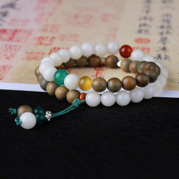Green Sandalwood Bodhi Seed Wake Up Luck Bracelet - image 2