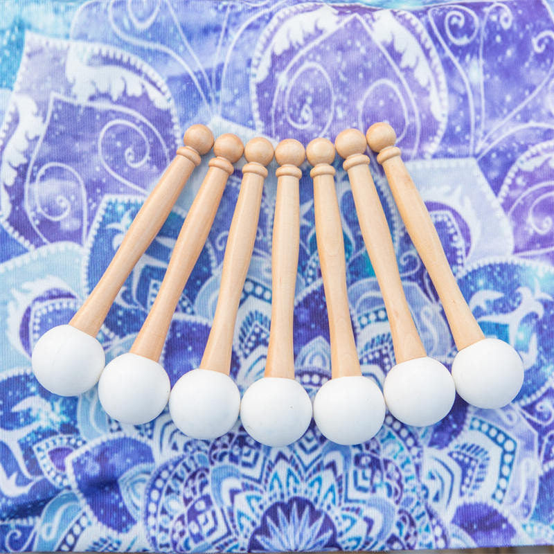 Tibetan Crystal Sound Bowl Candy Color Handcrafted for Yoga and Mindfulness Meditation Singing Bowl - image 12