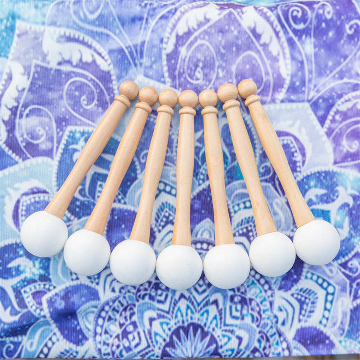 Tibetan Crystal Sound Bowl Candy Color Handcrafted for Yoga and Mindfulness Meditation Singing Bowl - image 12