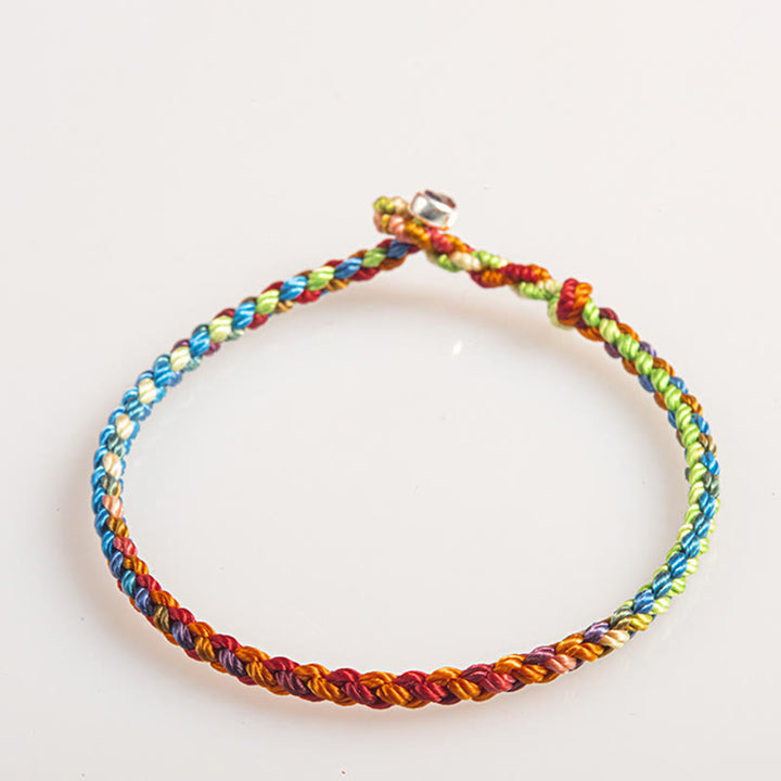 Buddha Stones "May you be blessed with peace and safety in all four seasons" Lucky Multicolored Bracelet - image 2