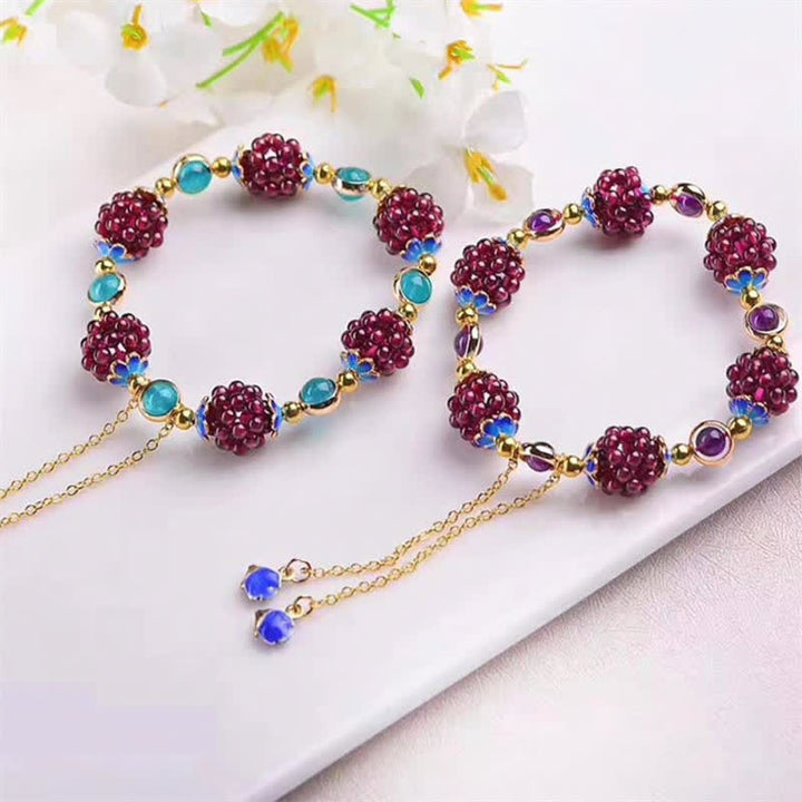 Buddha Stones Tibetan Garnet Calm Bracelet - image 13
