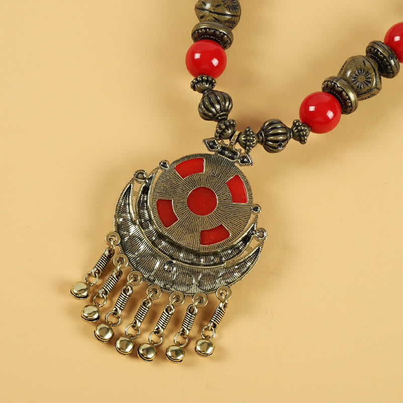 Tibetan Retro Beads Tassel Hair Decoration Hair Accessories - image 4