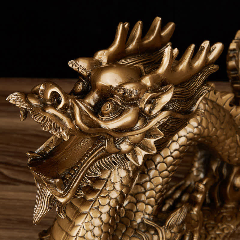 Buddha Stones Feng Shui Dragon Auspicious Cloud Wealth Luck Decoration - image 14