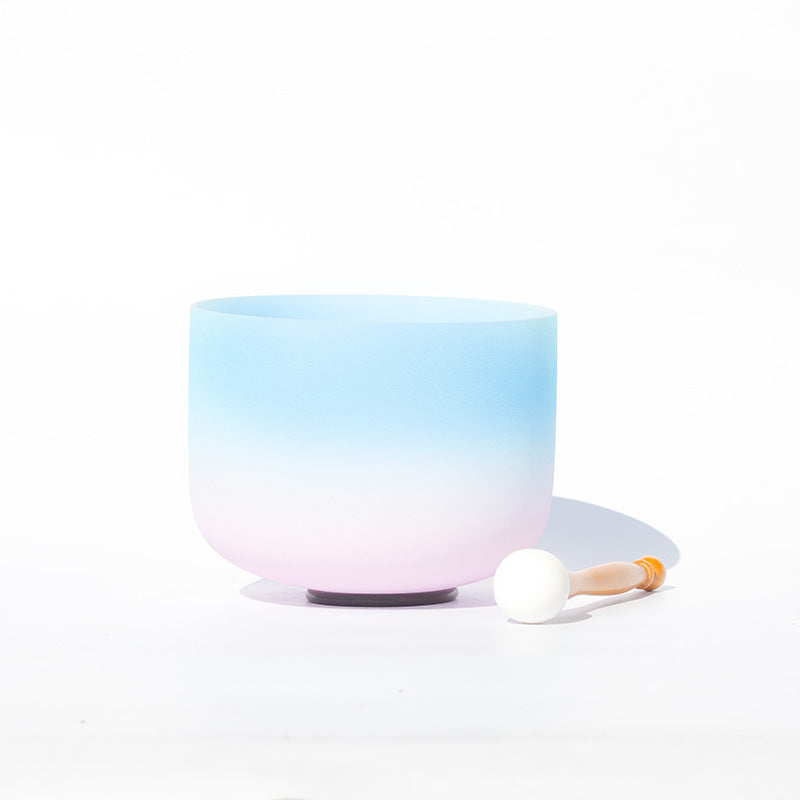 Tibetan Crystal Sound Bowl Handcrafted for Yoga and Meditation Singing Bowl With Bag - image 2