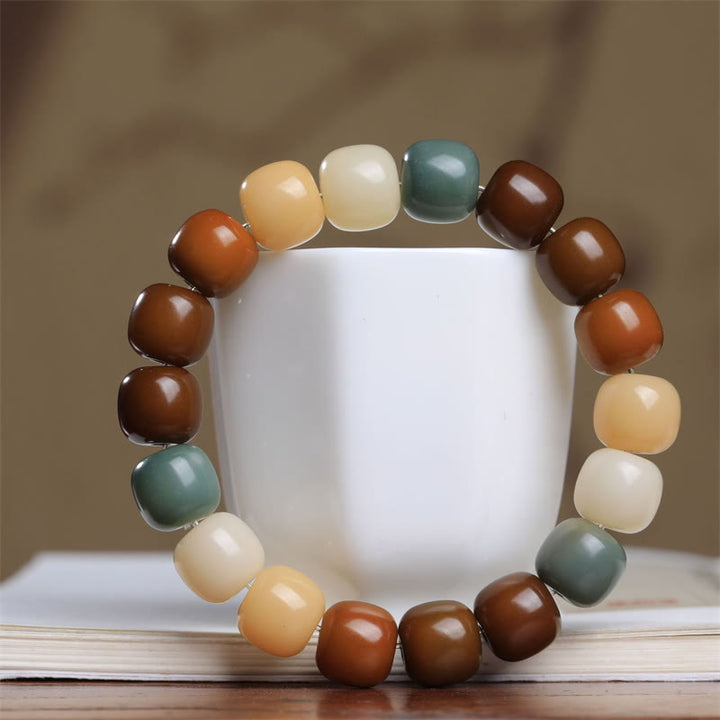 Buddha Stones Multicolored Bodhi Seed Keep Away Evil Spirits Bracelet - Bodhi Seed(Wisdom♥Wake Up) - image 0