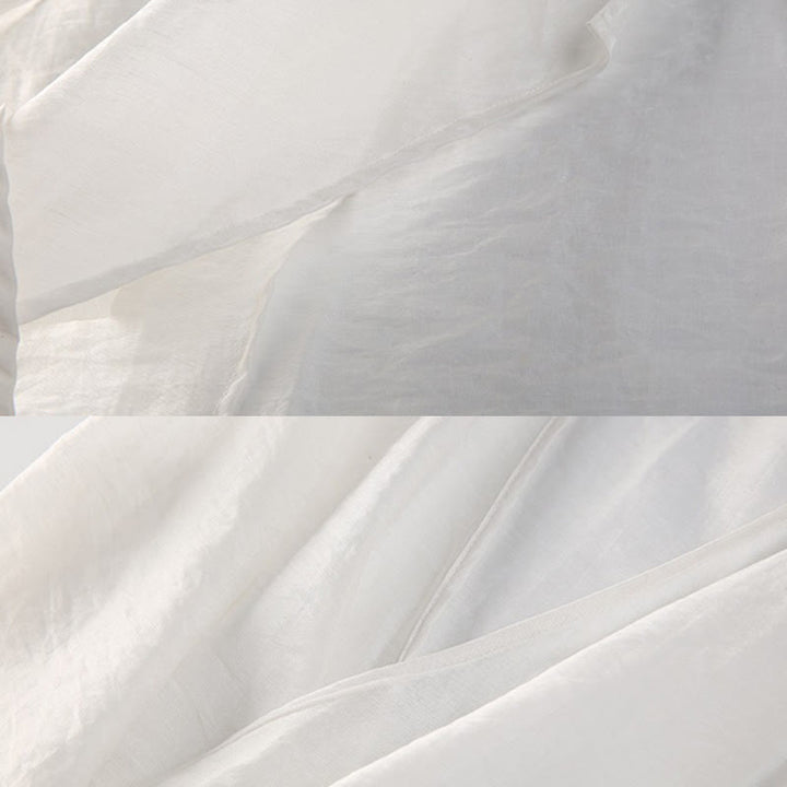 Buddha Stones Simple White Beige Pattern Meditation Spiritual Zen Practice Yoga Clothing Women's Clothes - image 6