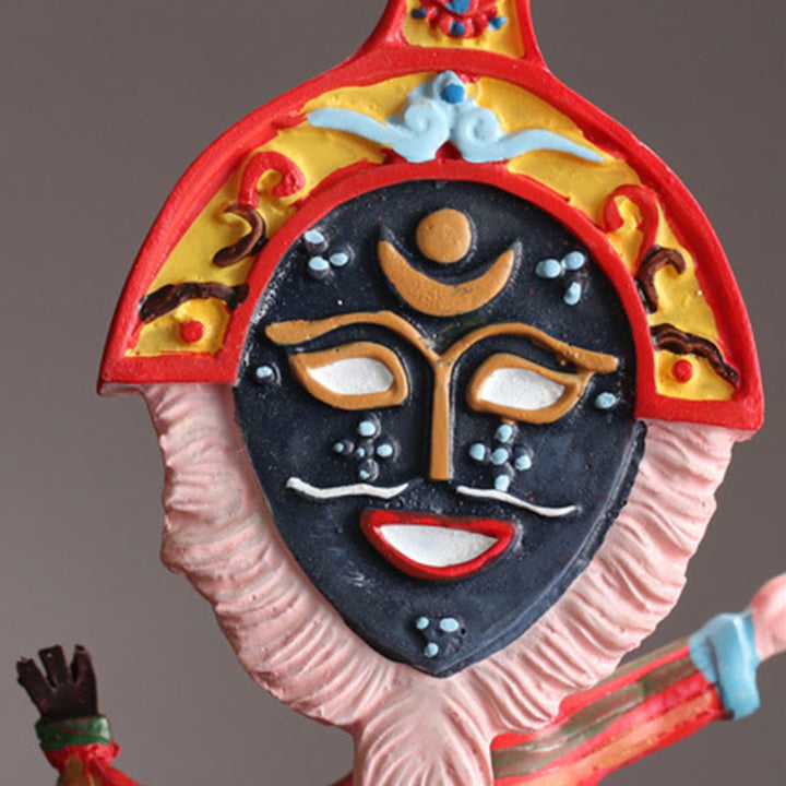 Buddha Stones Tibetan Opera Face Mask Puppet Home Office Car Decoration Ornament - image 10