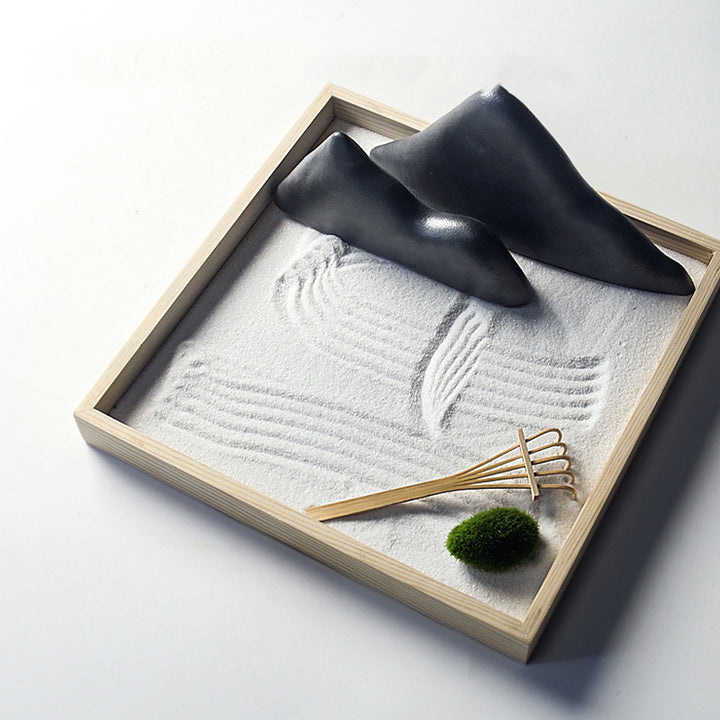 Buddha Stones Rocks Landscape Meditation Enlightenment Zen Garden Decoration - Black - One Grass - image 12