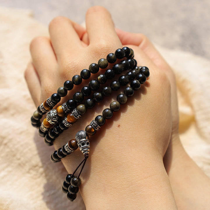 Golden Obsidian Energy Bracelet Necklace - image 6