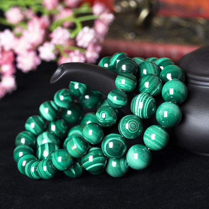 Buddha Stones Natural Malachite Protection Calmness Bracelet - image 14