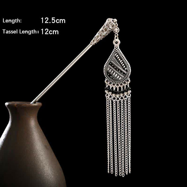 Water Drop Lily of the Valley Flowers Tassels Confidence Hairpin - image 4
