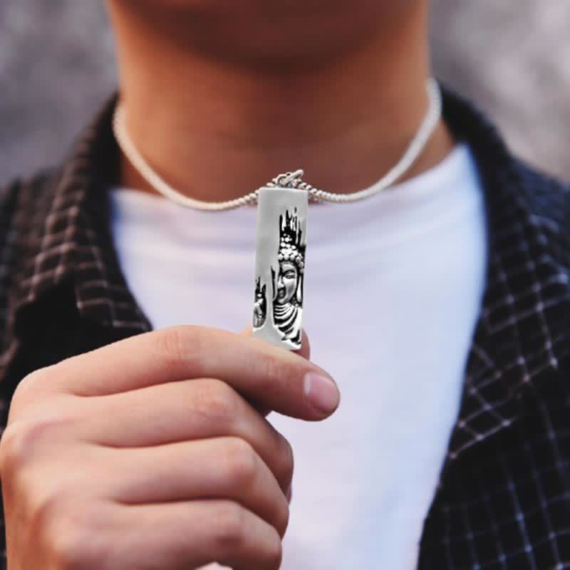 Buddha Stones Tathagata Buddha Strength Protection Amulet Lucky Pendant Necklace - image 11