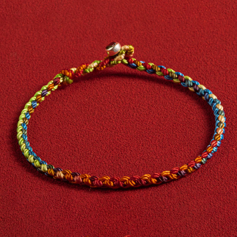 Buddha Stones "May you be blessed with peace and safety in all four seasons" Lucky Multicolored Bracelet - image 11