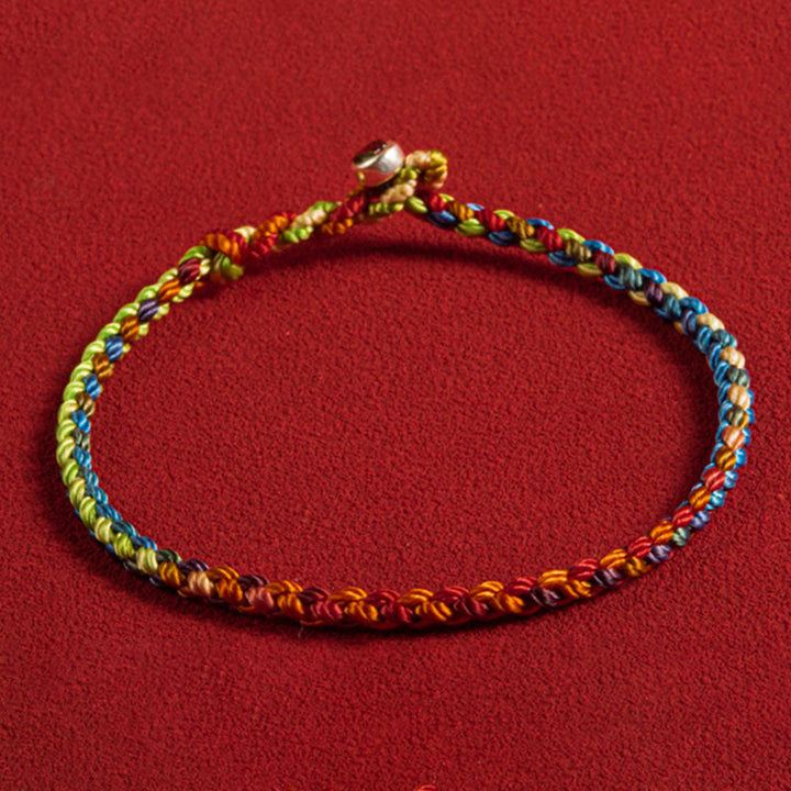 Buddha Stones "May you be blessed with peace and safety in all four seasons" Lucky Multicolored Bracelet - image 11