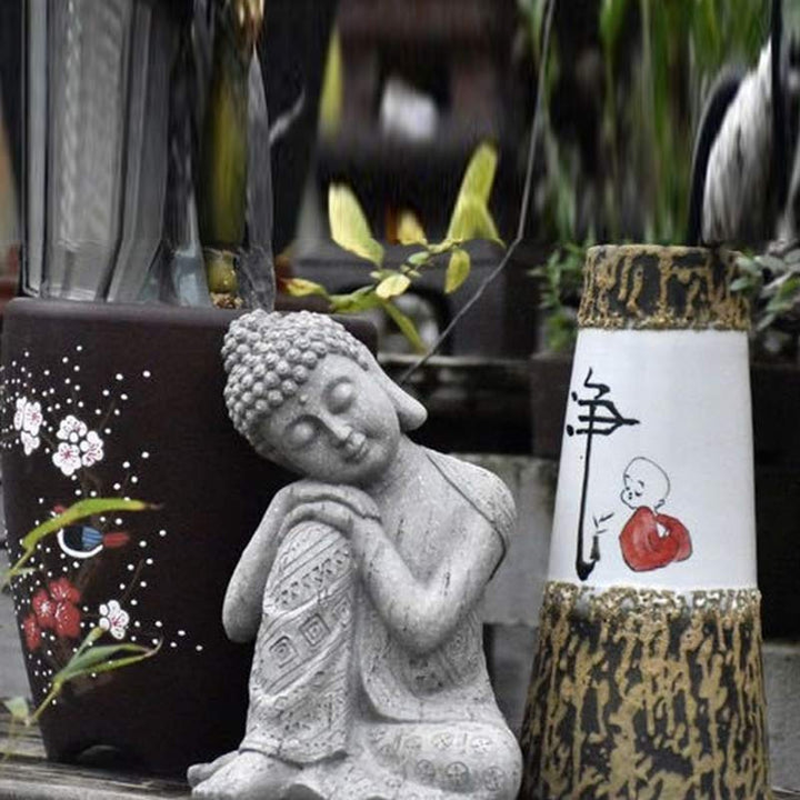 Buddha Stones Tibetan Meditation Buddha Blessing Resin Compassion Serenity Home Decoration - image 5