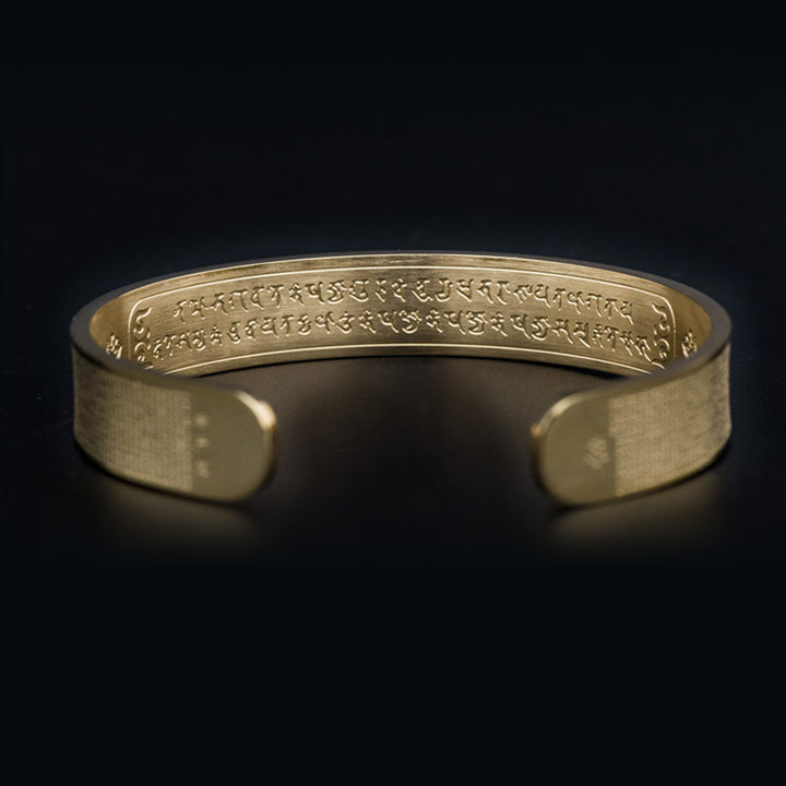 Buddha Stones Shurangama Mantra Engraving Titanium Steel Blessing Bracelet - image 7