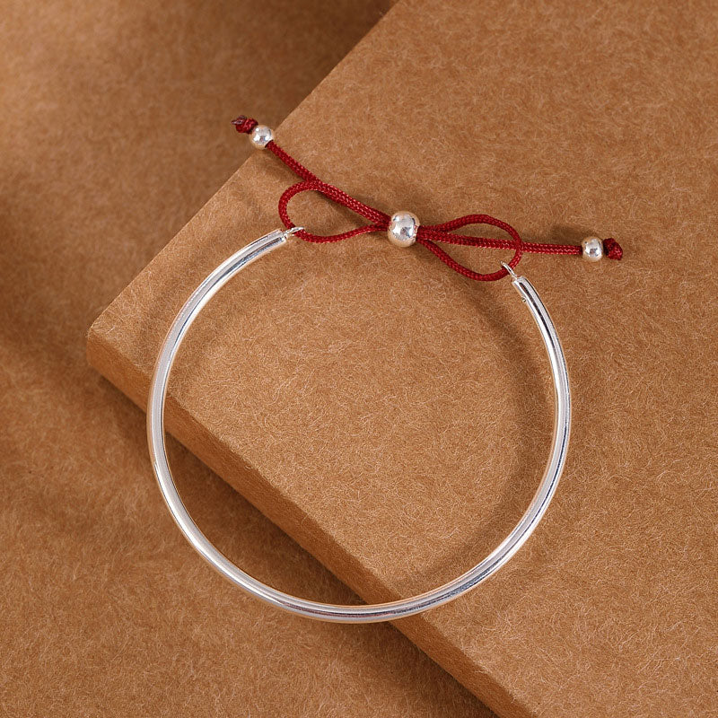 Buddha Stones  925 Sterling Silver Red String Healing Knot Bracelet - image 5
