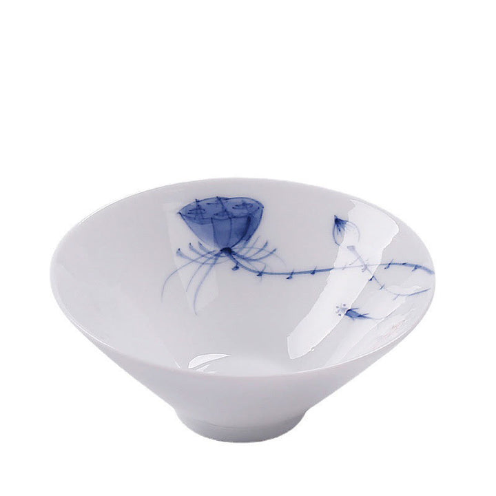 Buddha Stones Vintage Plum Orchid Bamboo Chrysanthemum Lotus Koi Fish Ceramic Teacup Kung Fu Tea Cups - image 17