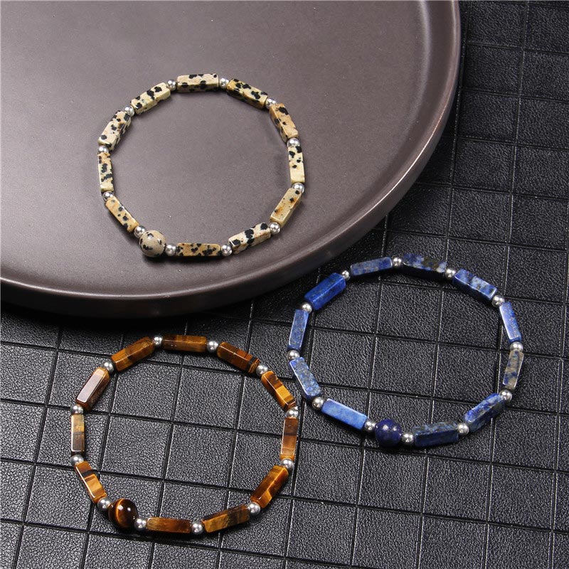 Buddha Stones Natural Crystal Amethyst Tiger Eye Spiritual Balance Bracelet - image 2